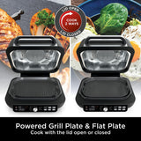 Ninja Foodi MAX PRO Health Grill, Flat Plate & Air Fryer 3.8L with Digital Cooking Probe, 7-in-1, Air Fry